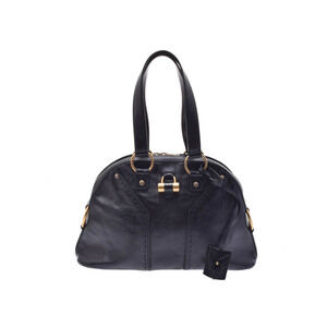 SAINT LAURENT Yves Muse Bag black leather